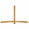 Ekena Millwork Bellingham Rough Sawn Timber Gable Bracket, Western Red Cedar, 108"W x 68"H x 4"D x 6"F, 15/12 Pitch GBW108X68X0406BEL00RWR - alternate 1